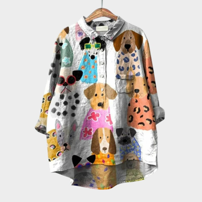 Astrid | Blusa premium con detalles de encaje