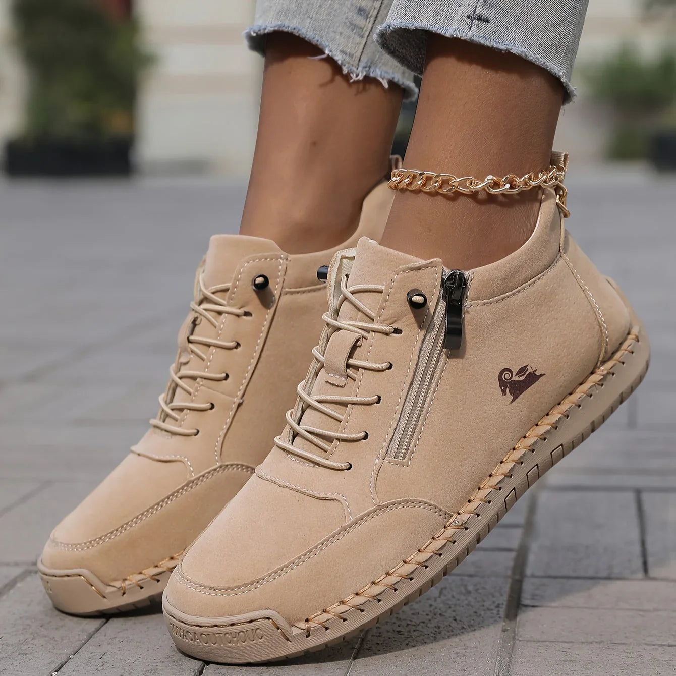 Mira – Zapatillas ortopédicas cómodas con cremallera