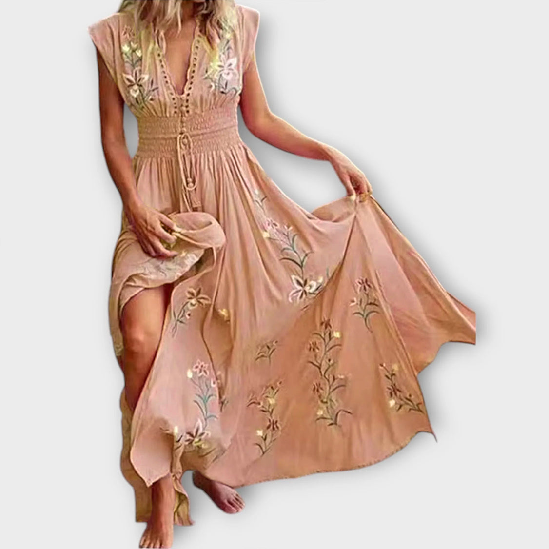 Felizia – Vestido boho con encantador bordado