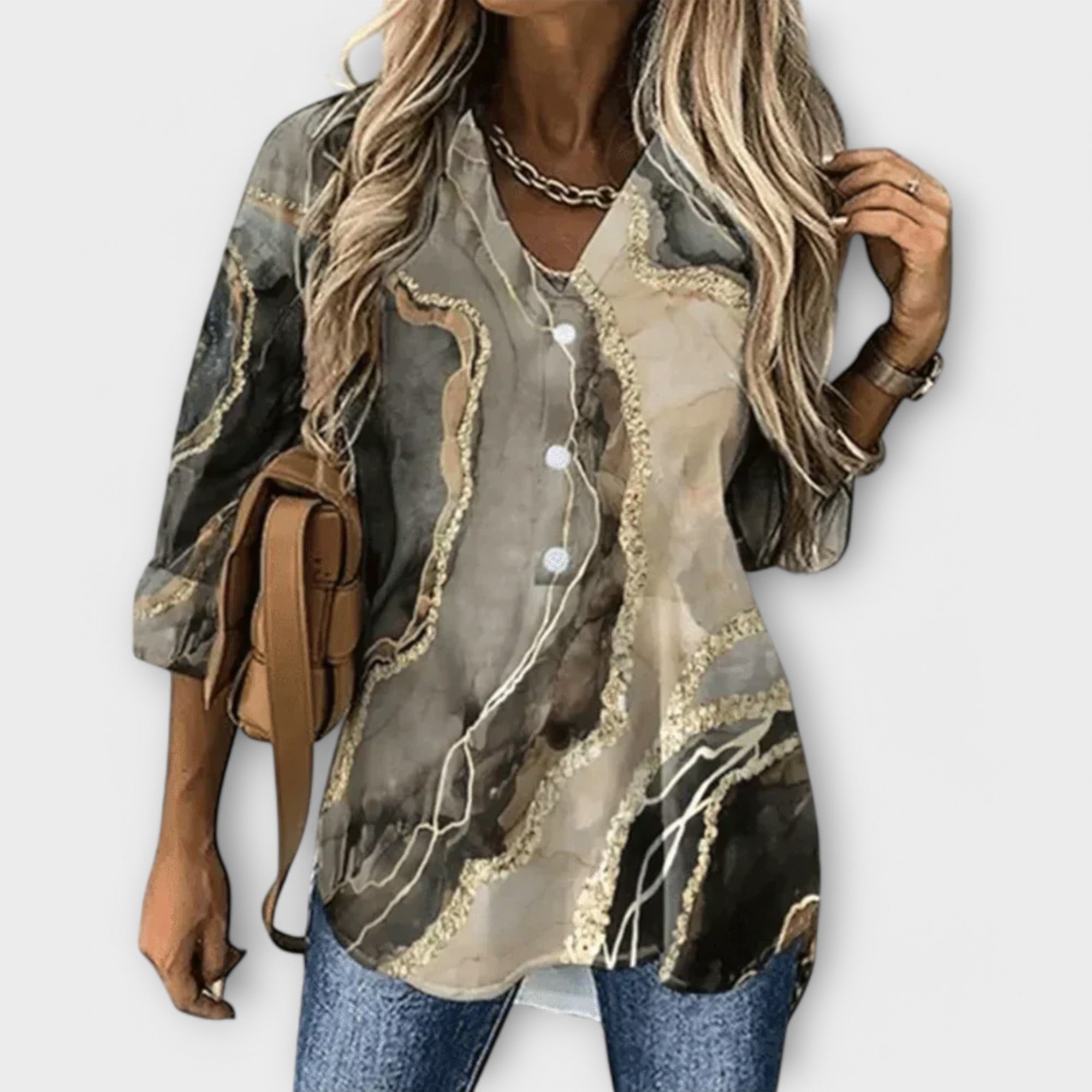 Filine - Elegancia y singularidad en blusa de mujer
