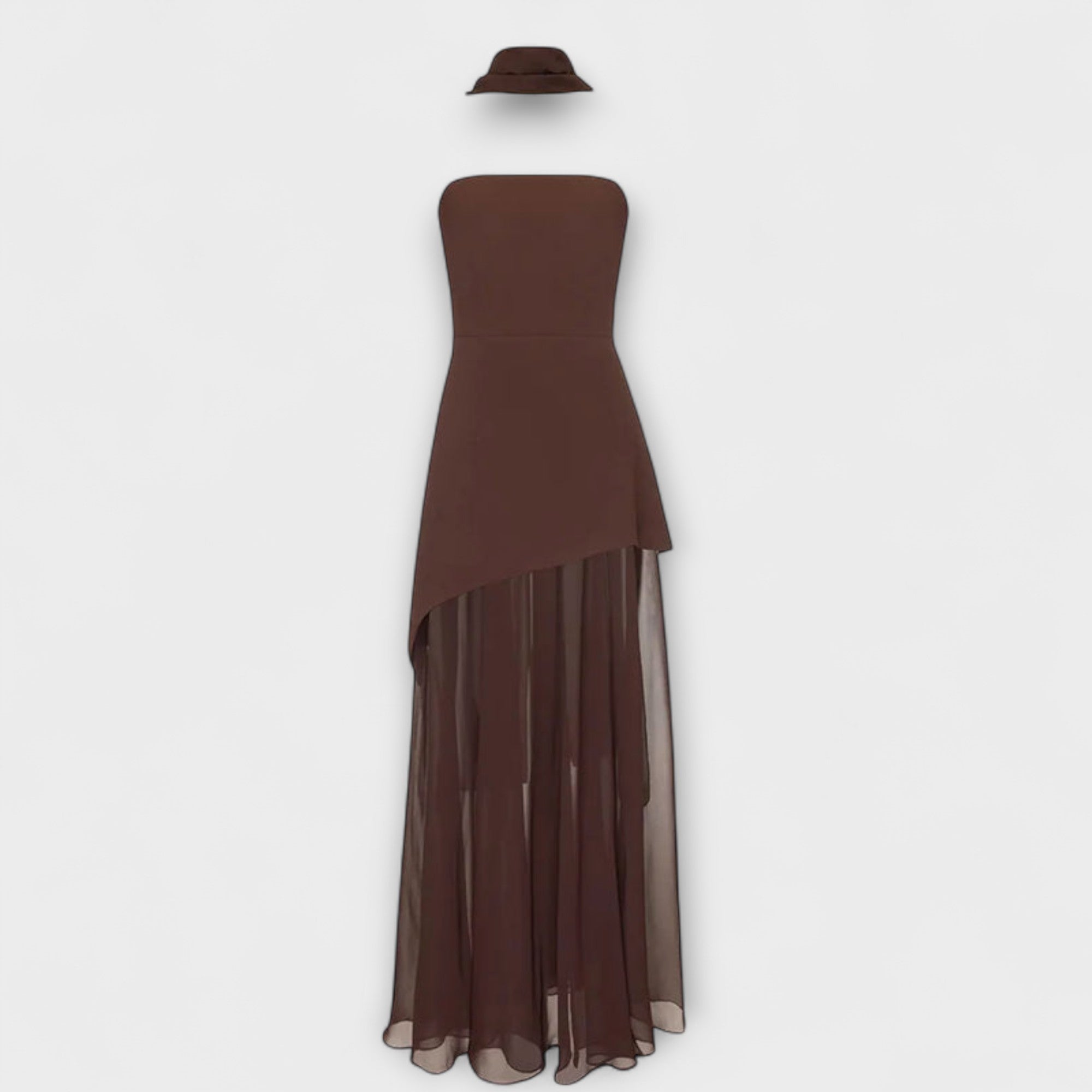Goldie - Vestido maxi de chifón