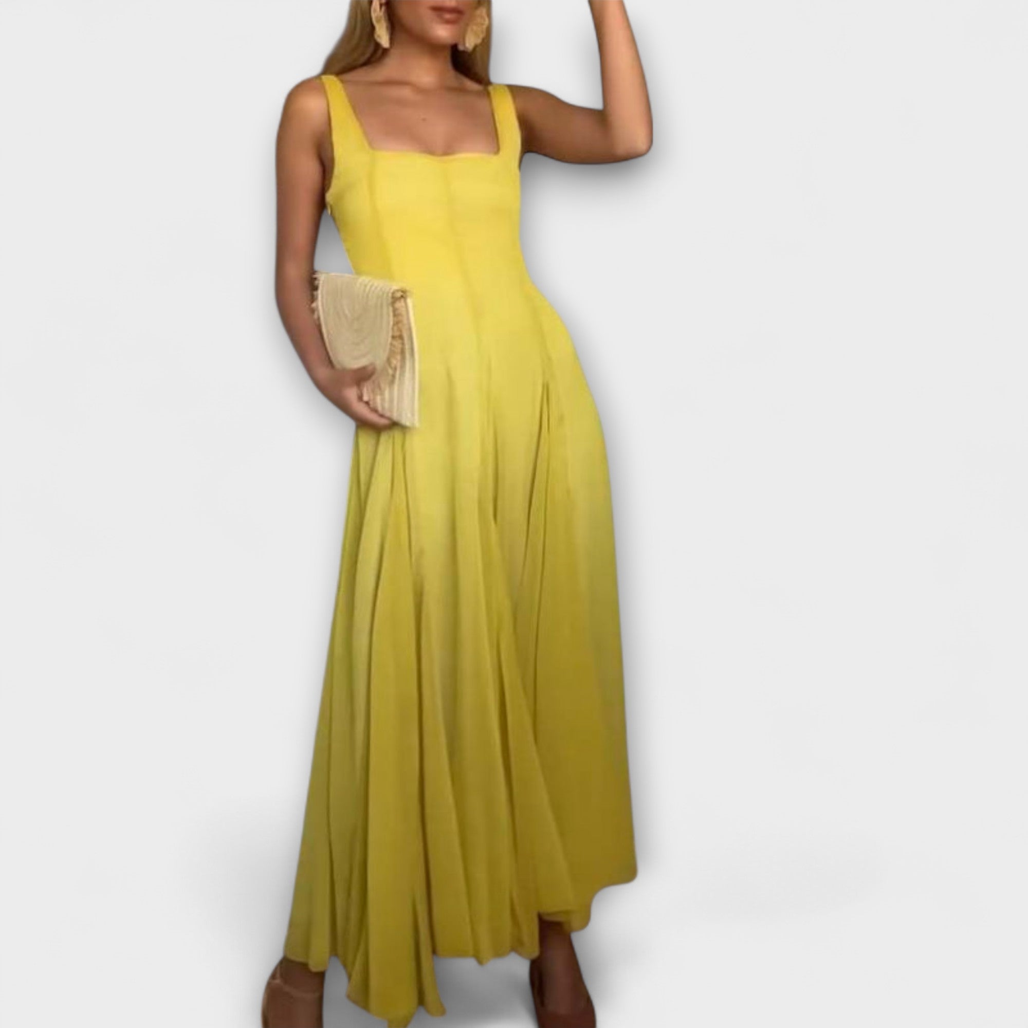 Lilith - Vestido con escote rectangular