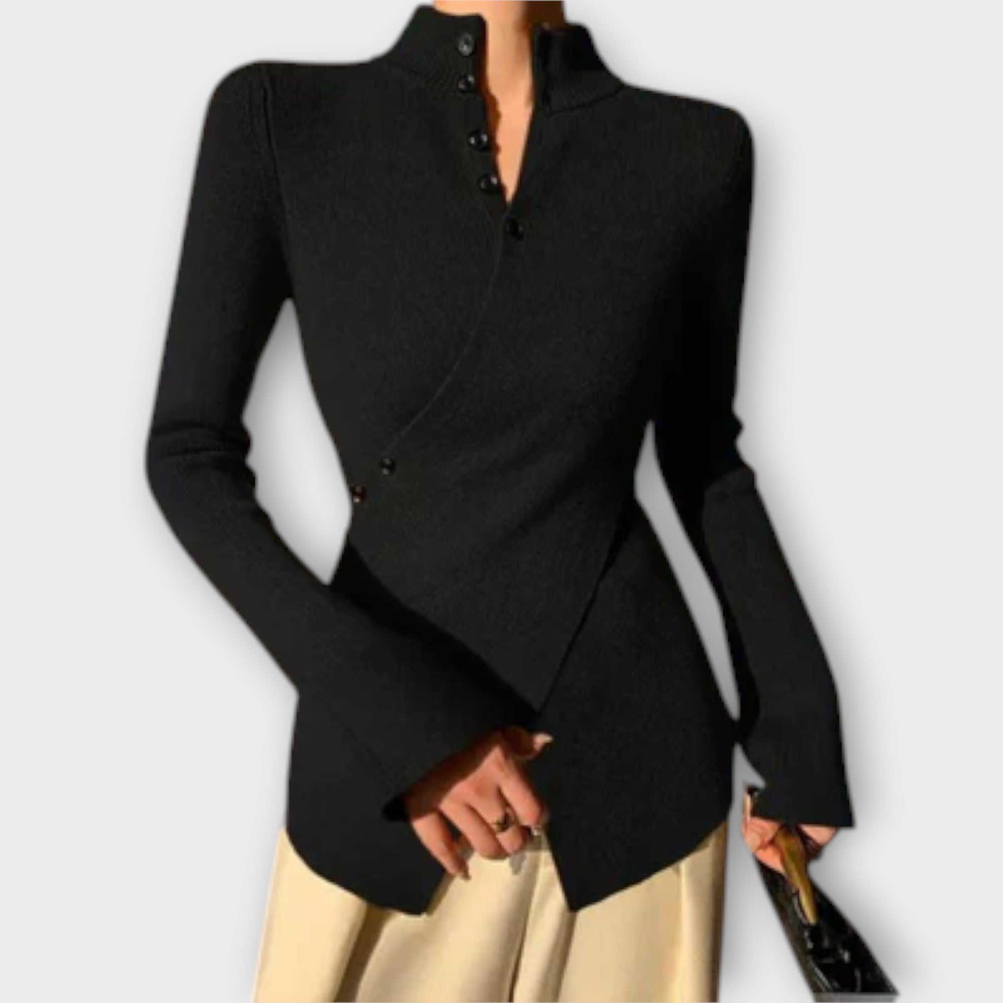 Michiko – Suéter elegante de jersey de algodón