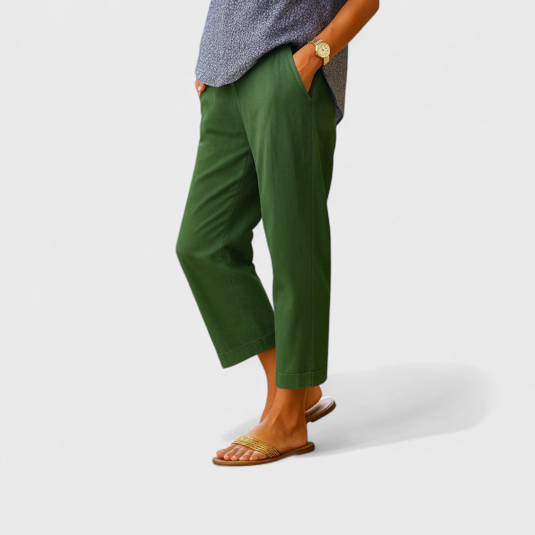 Otýlie - Pantalones de Lino y Algodón para Verano