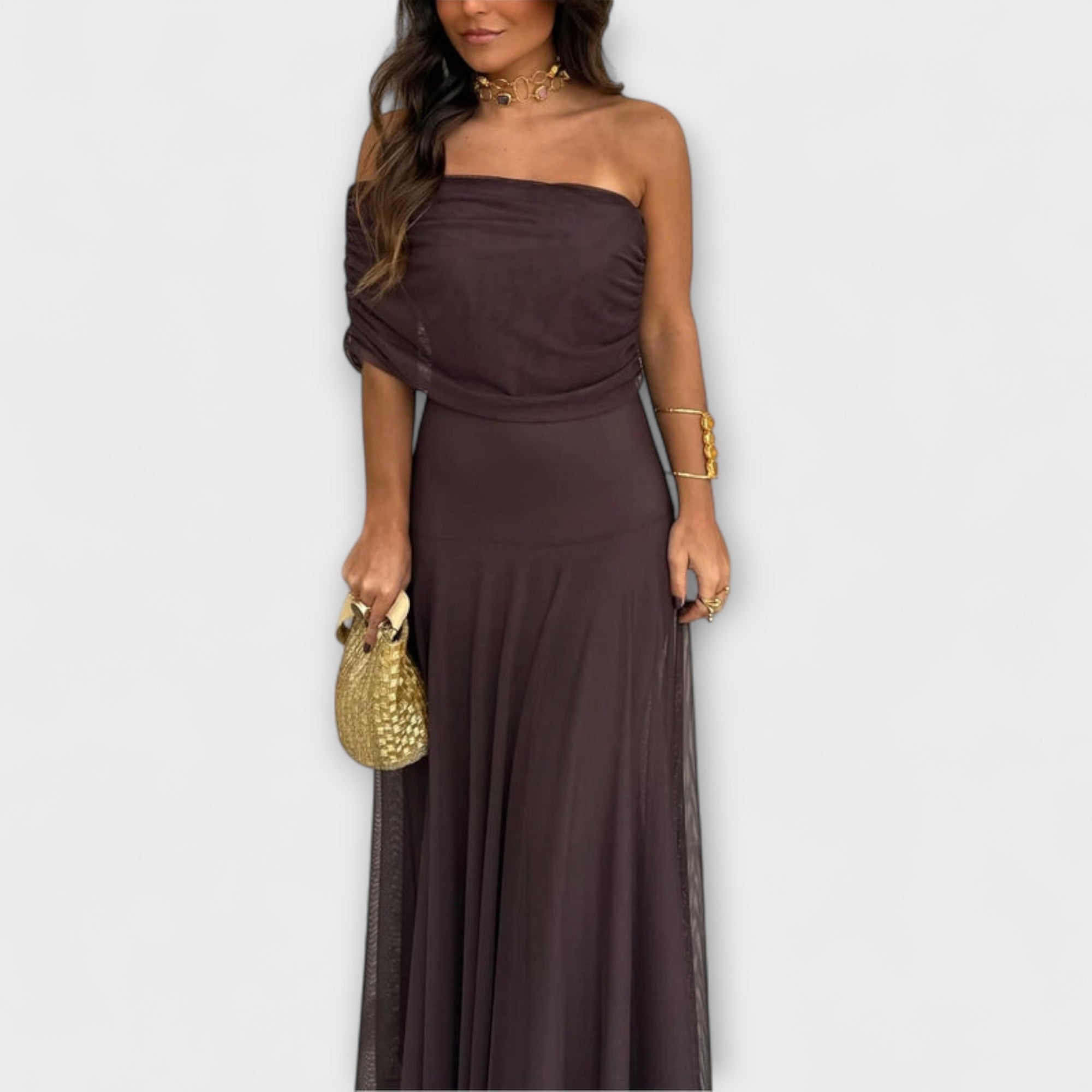 Louka - Toledo Maxi vestido de un hombro