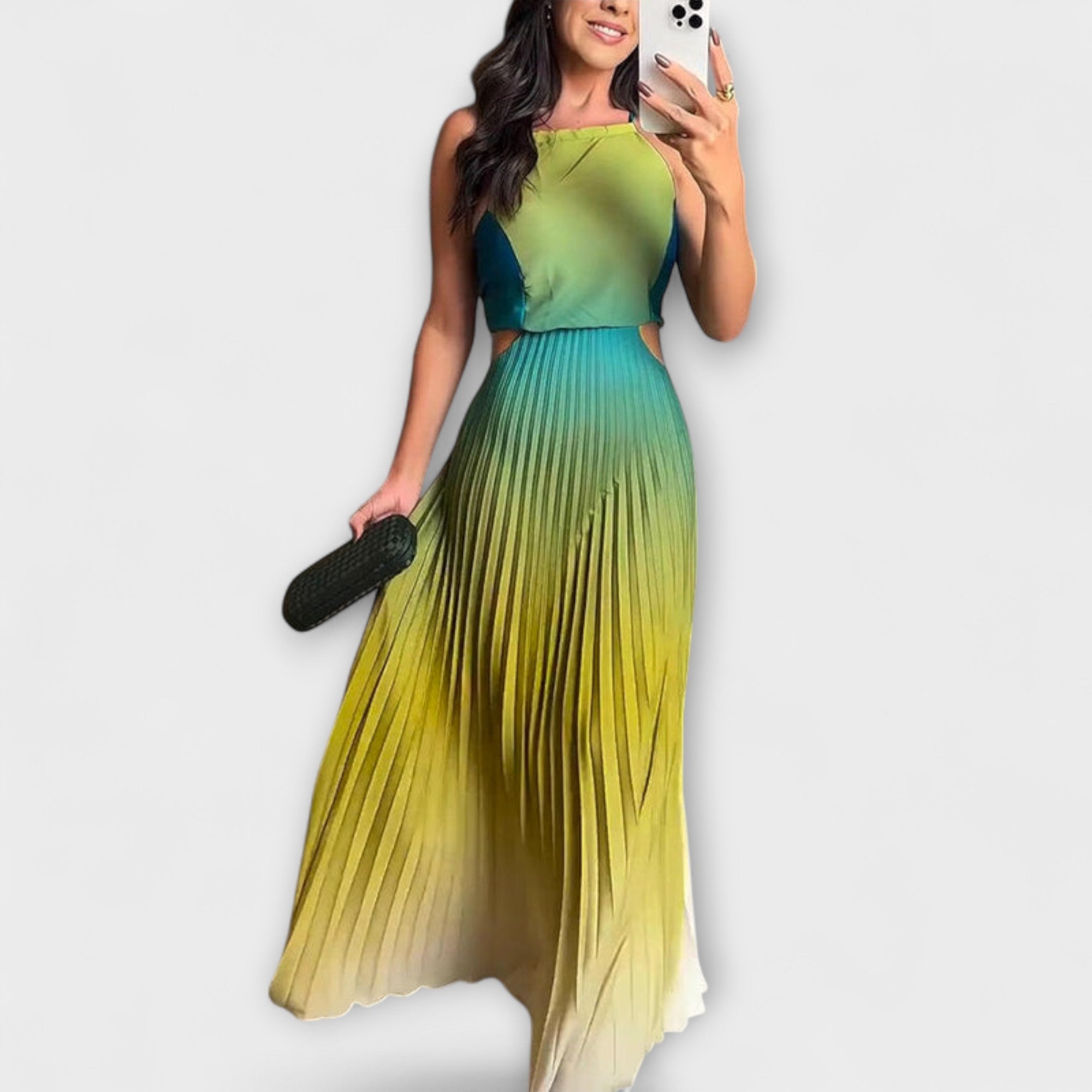 Haven - Ropa Maxi Estilosa sin Mangas con Tie-Dye