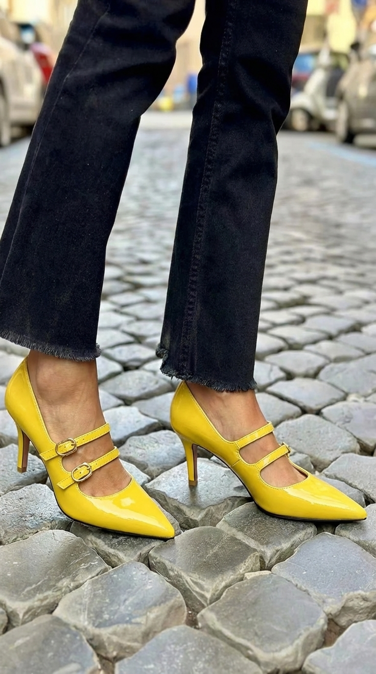 ZAPATOS DE TACÓN DOBLE