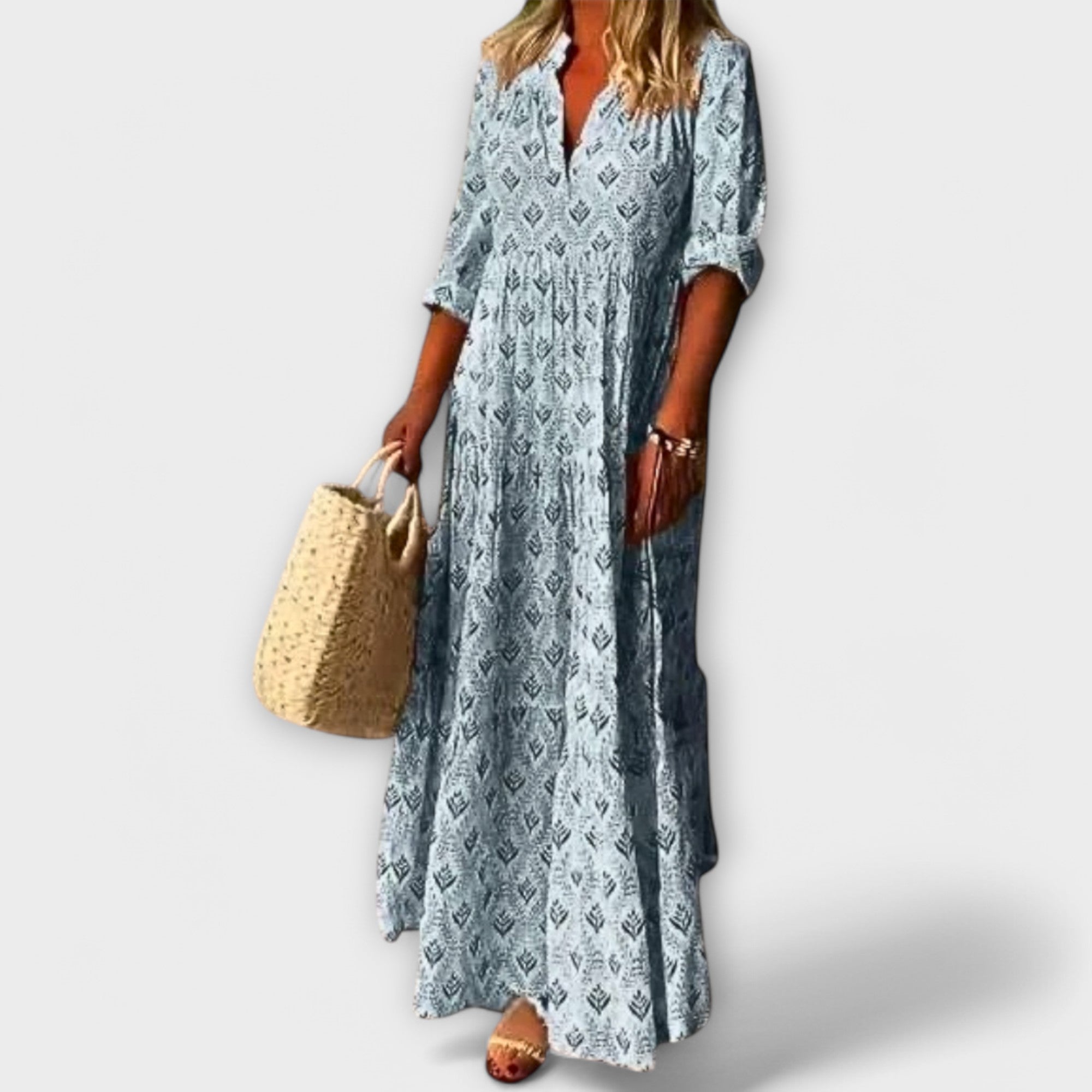 Sera - Vestido maxi de primavera elegante y cómodo