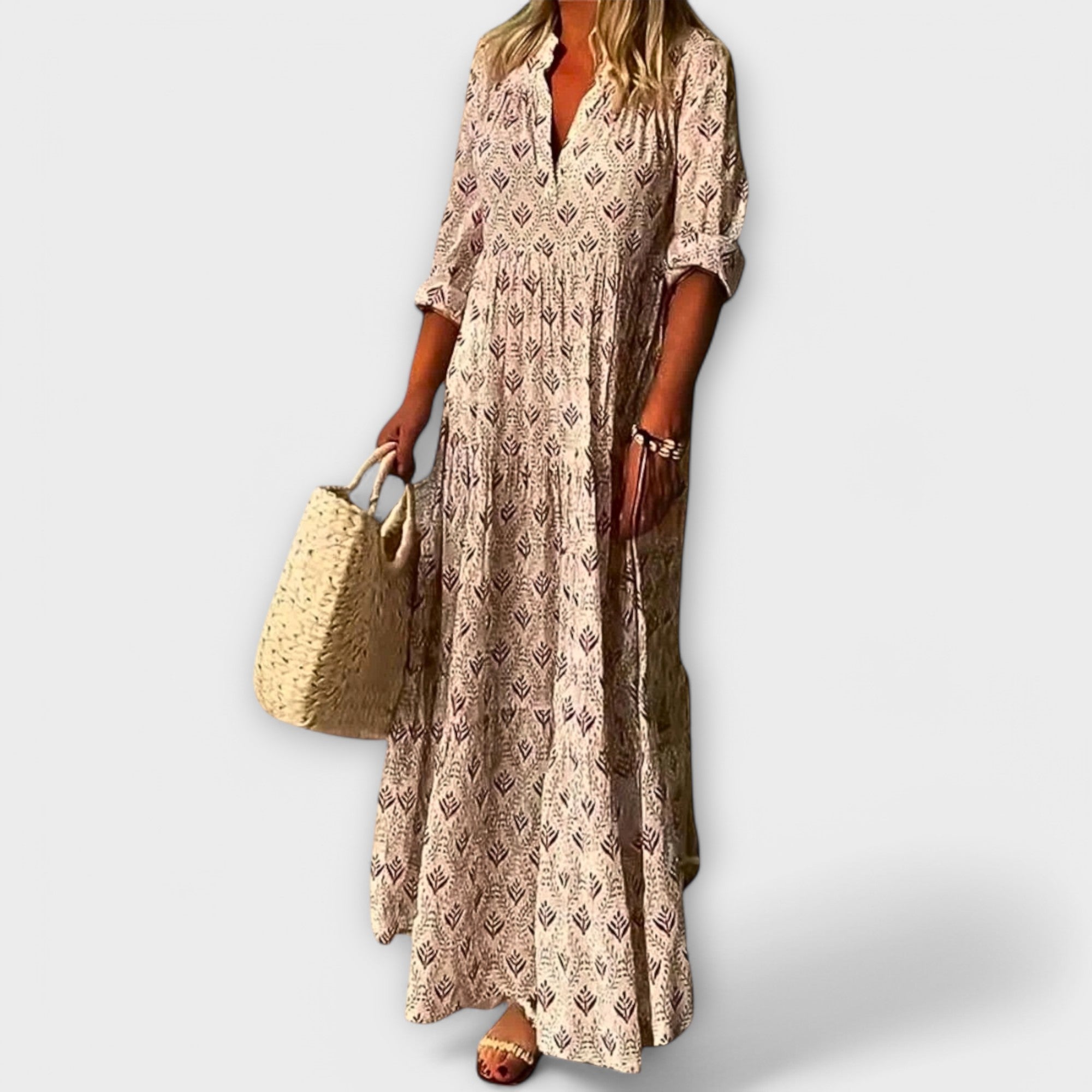 Sera - Vestido maxi de primavera elegante y cómodo