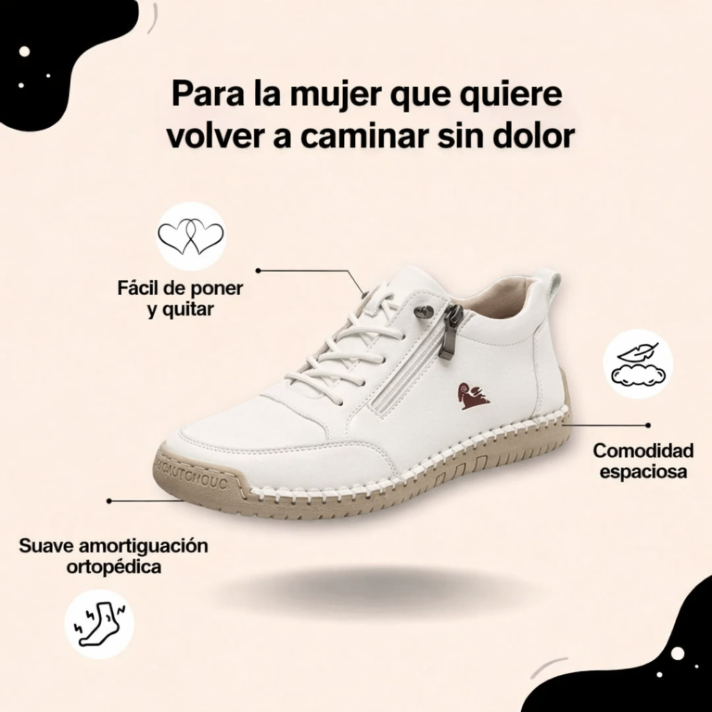 Mira – Zapatillas ortopédicas cómodas con cremallera