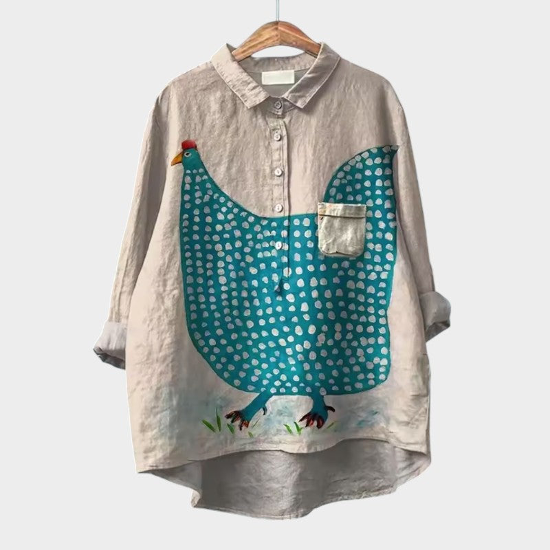 Yvonne | Blusa de encaje prémium