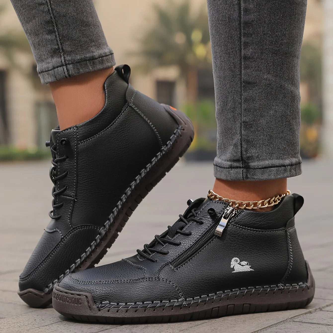 Mira – Zapatillas ortopédicas cómodas con cremallera