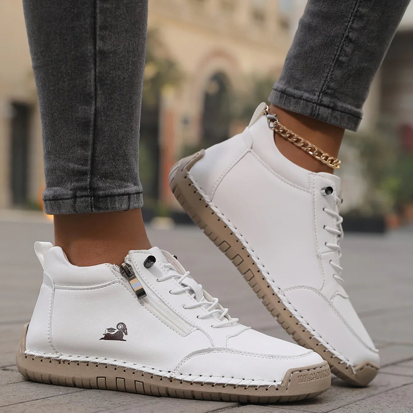 Mira – Zapatillas ortopédicas cómodas con cremallera