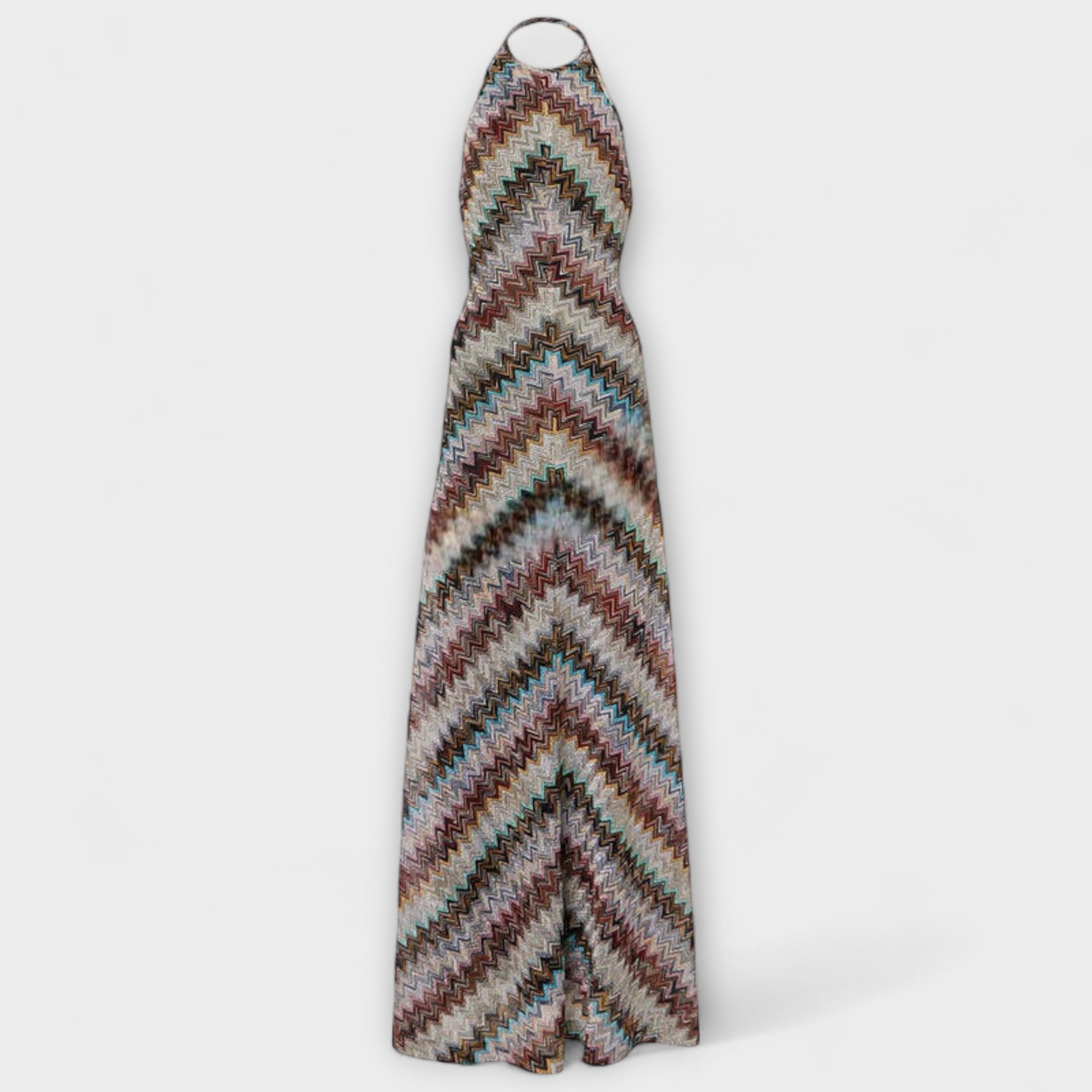 Reese - Vestido de punto Jodie con patrón de espiga de colores
