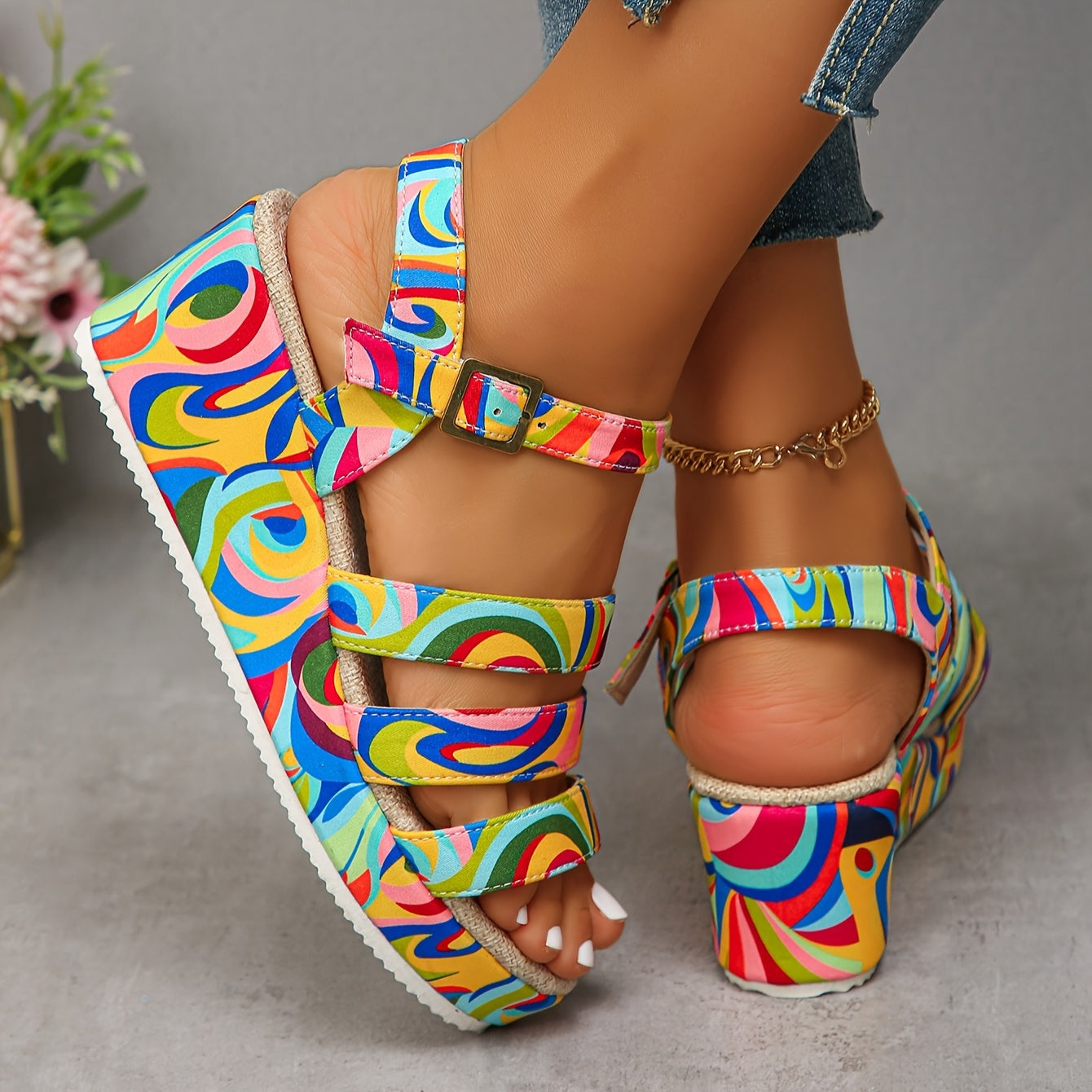 Selora | Sandalias de tobillo con plataforma