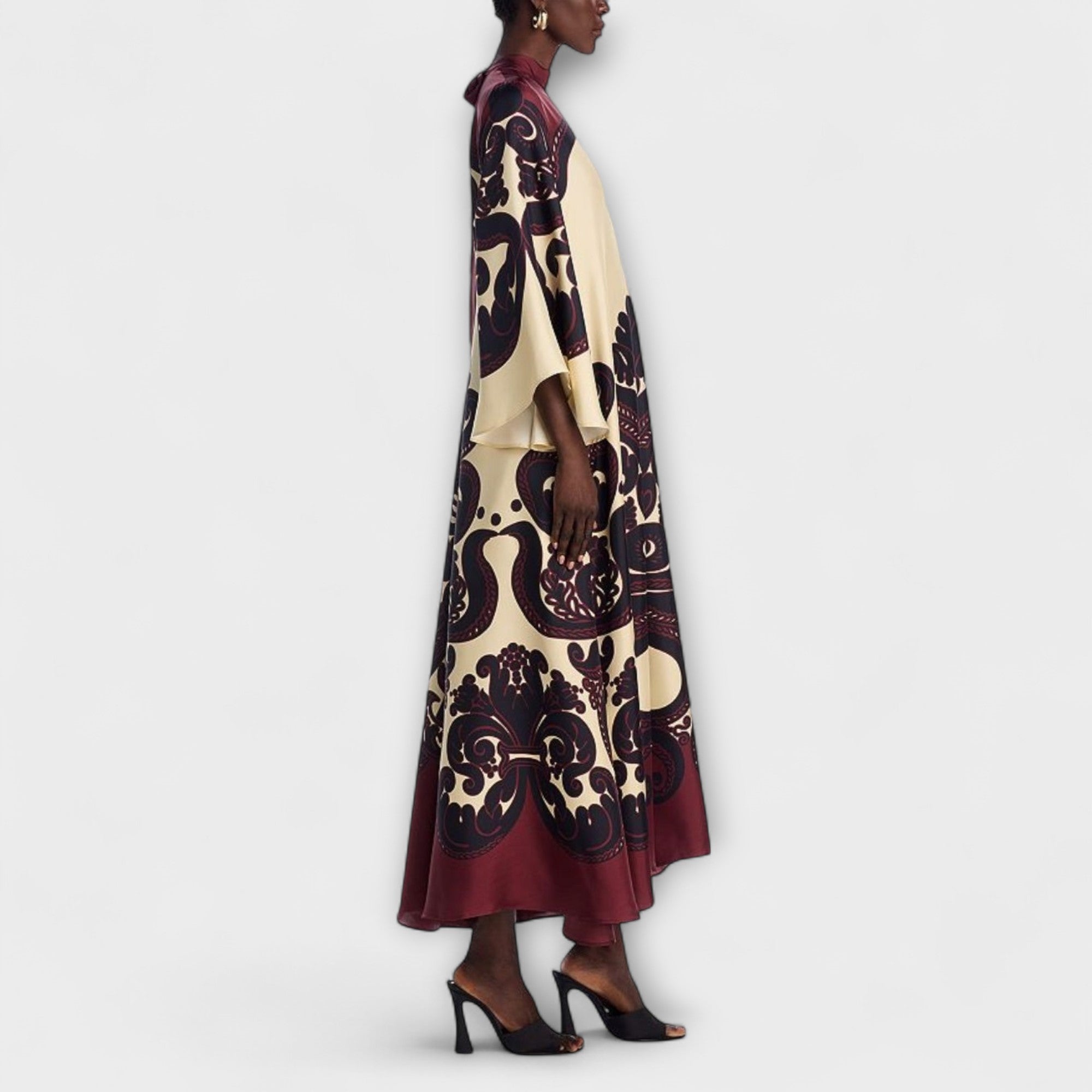 Lucy - Impresionantes maxi vestidos con patrón de granadilla para un look elegante y sin preocupaciones