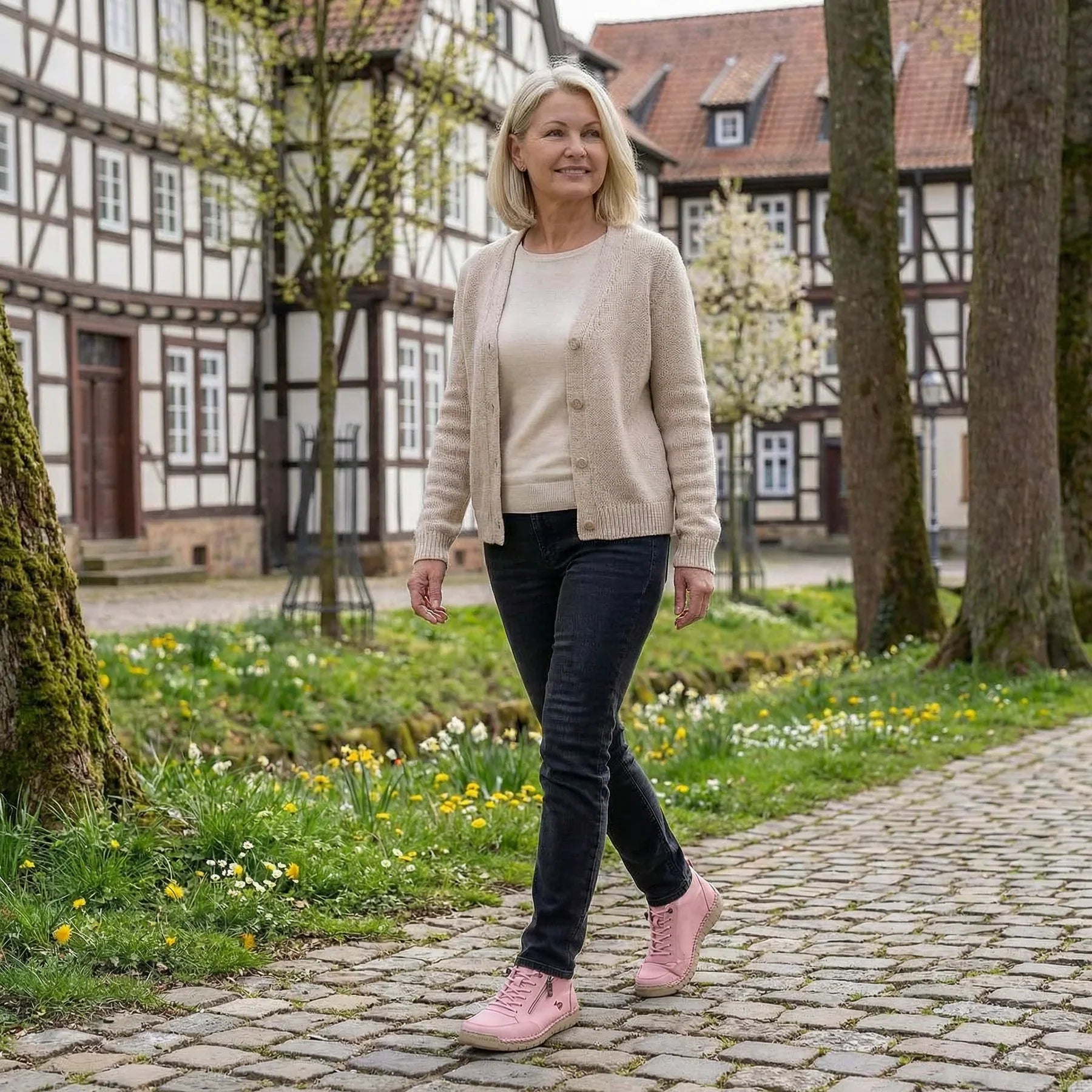 Mira – Zapatillas ortopédicas cómodas con cremallera