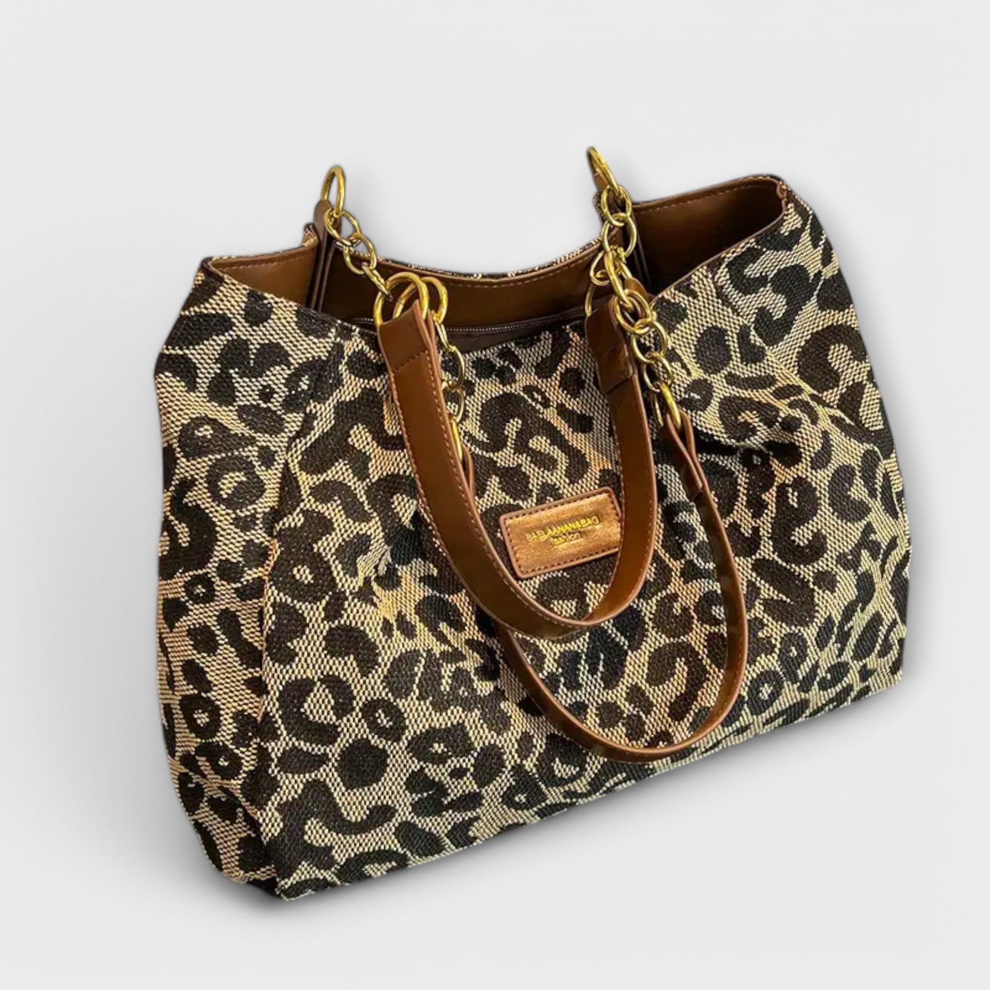 Simona – Bolsa con estampado de leopardo