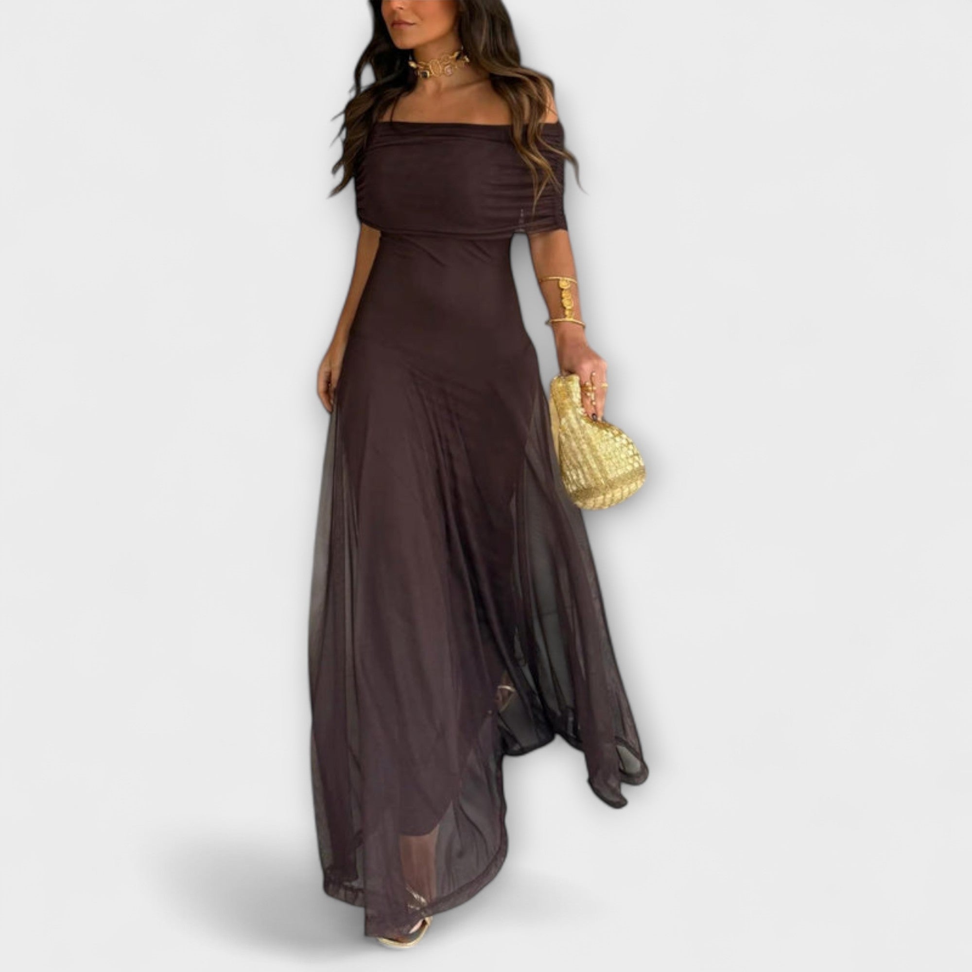 Louka - Toledo Maxi vestido de un hombro