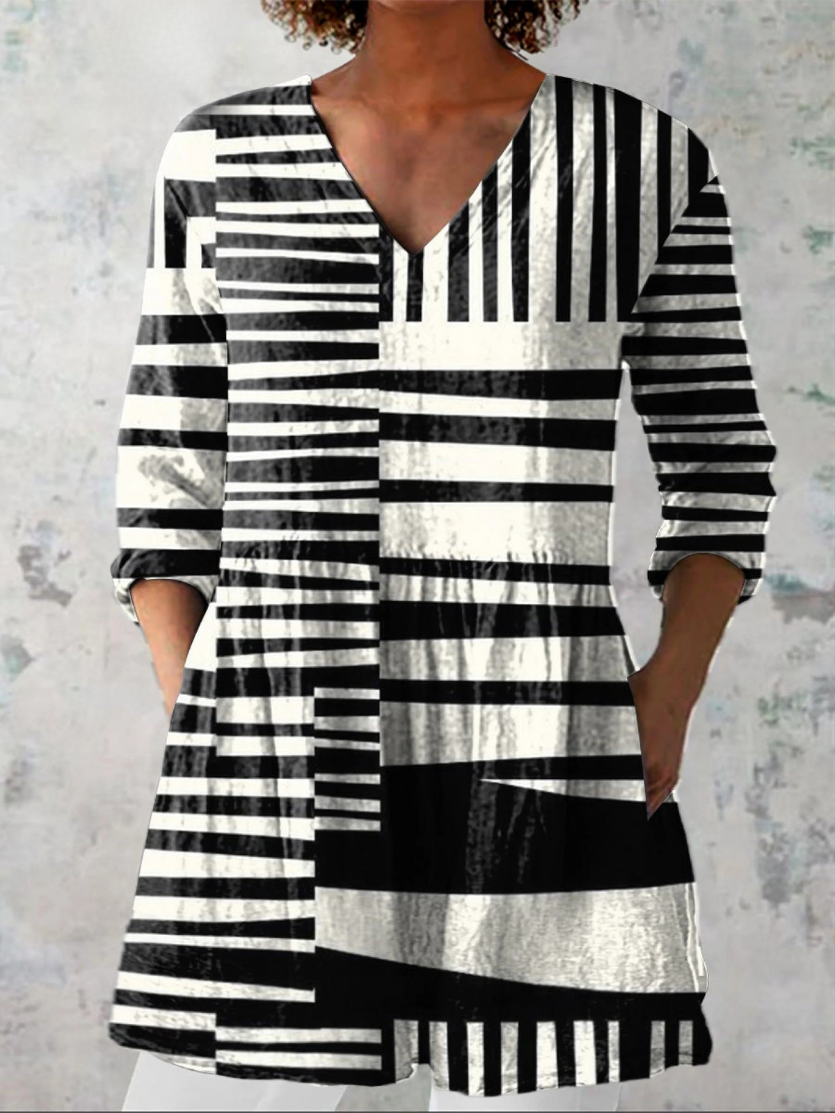 Zara | Blusa Larga con Escote en V