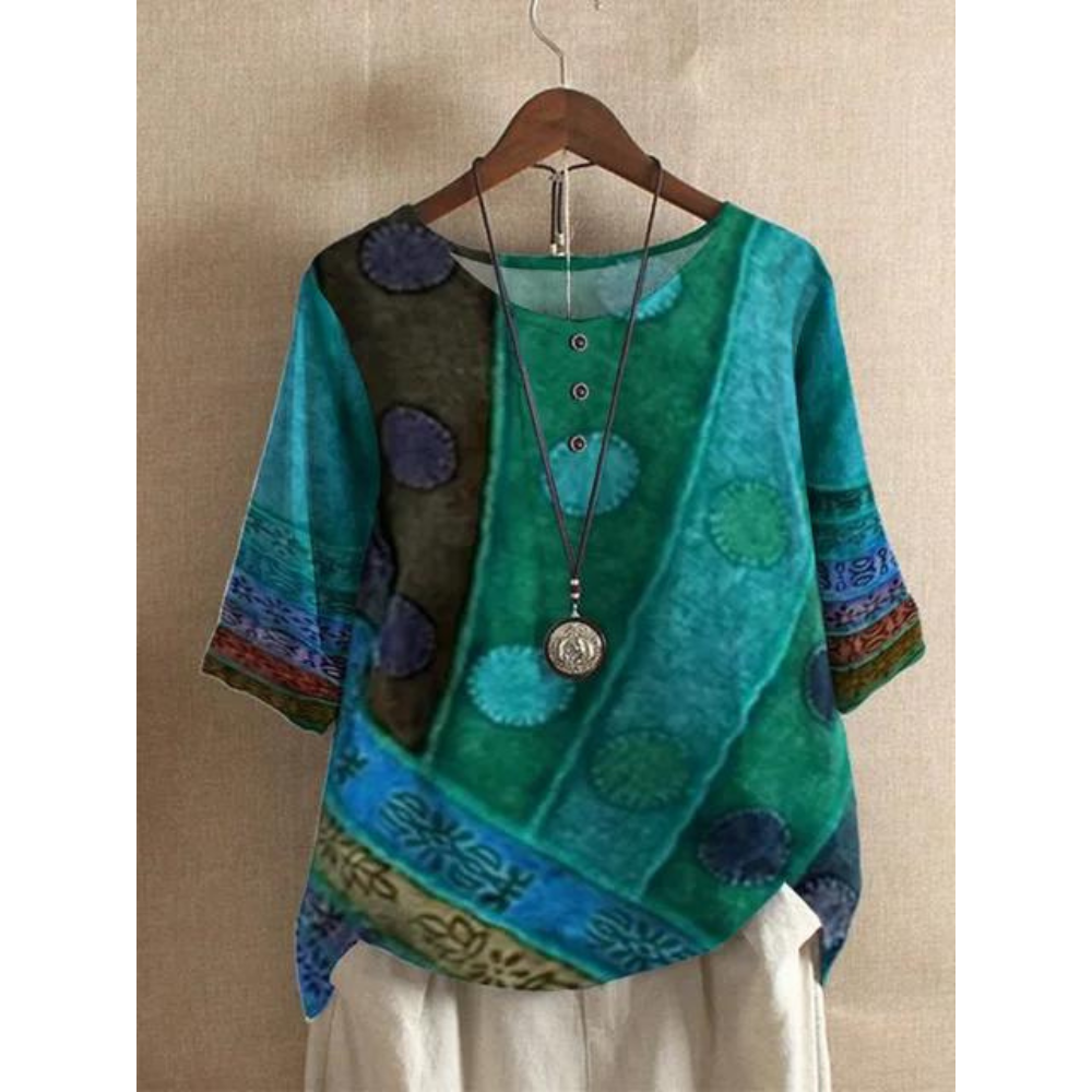 Valerie - Top boho colorido