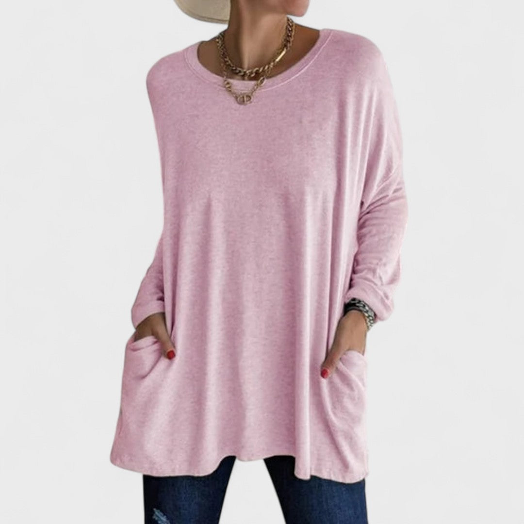 Moira – Top suelto con mangas largas