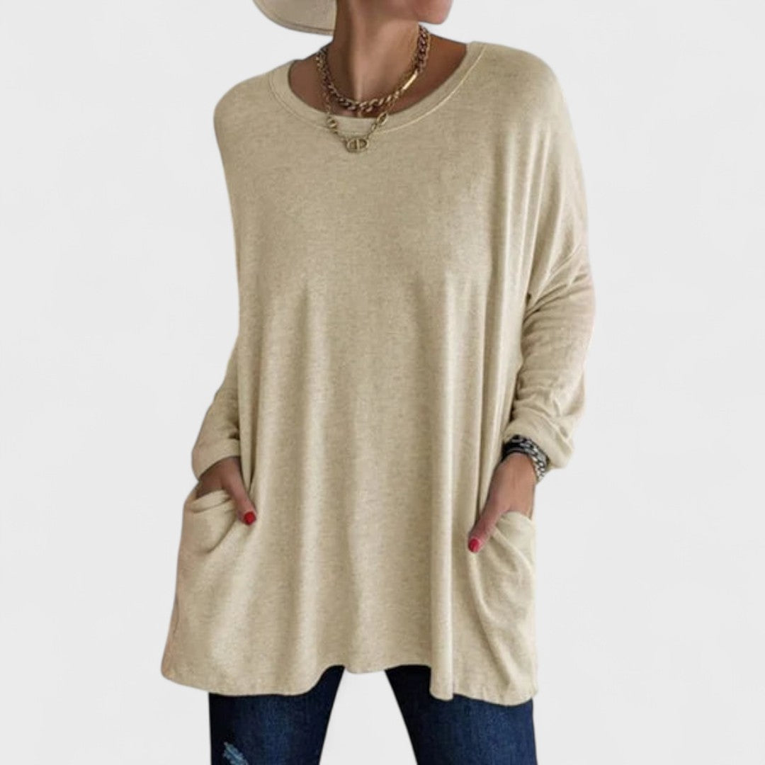 Moira – Top suelto con mangas largas