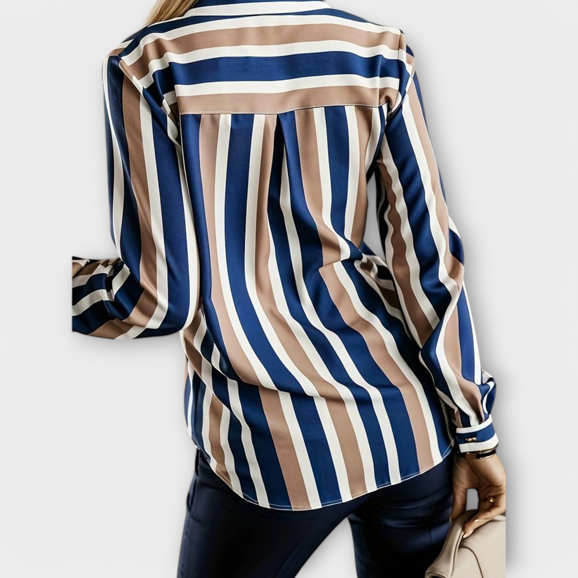 Emily - blusa de rayas casual y cómoda