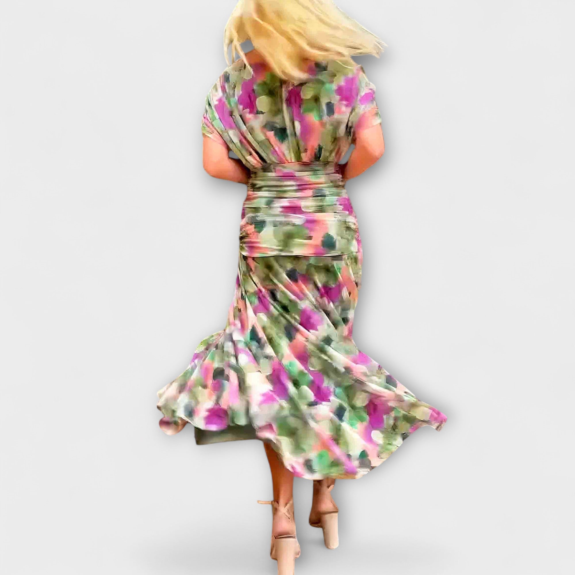 Aurora - Vestido maxi elegante con escote en V