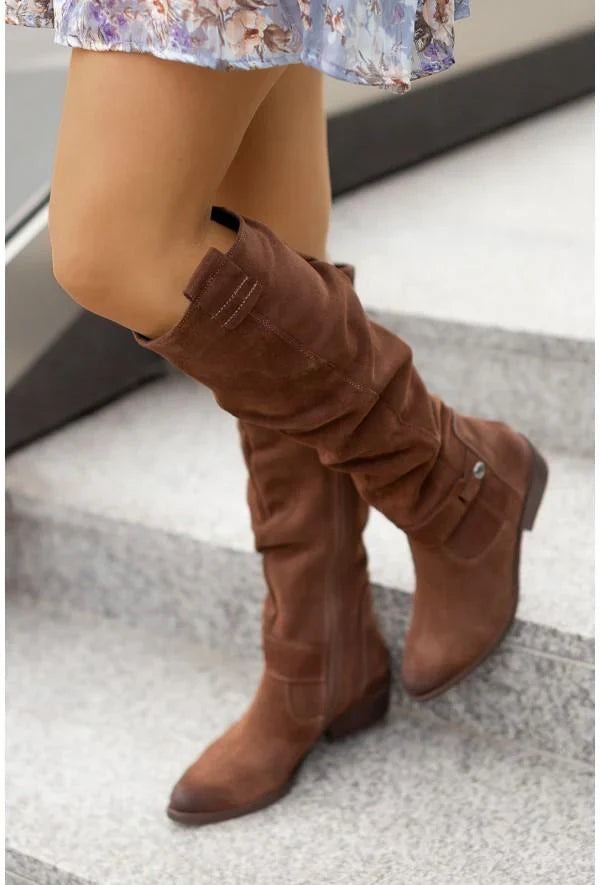 Lina - Botas de efecto ante cómodas y cálidas