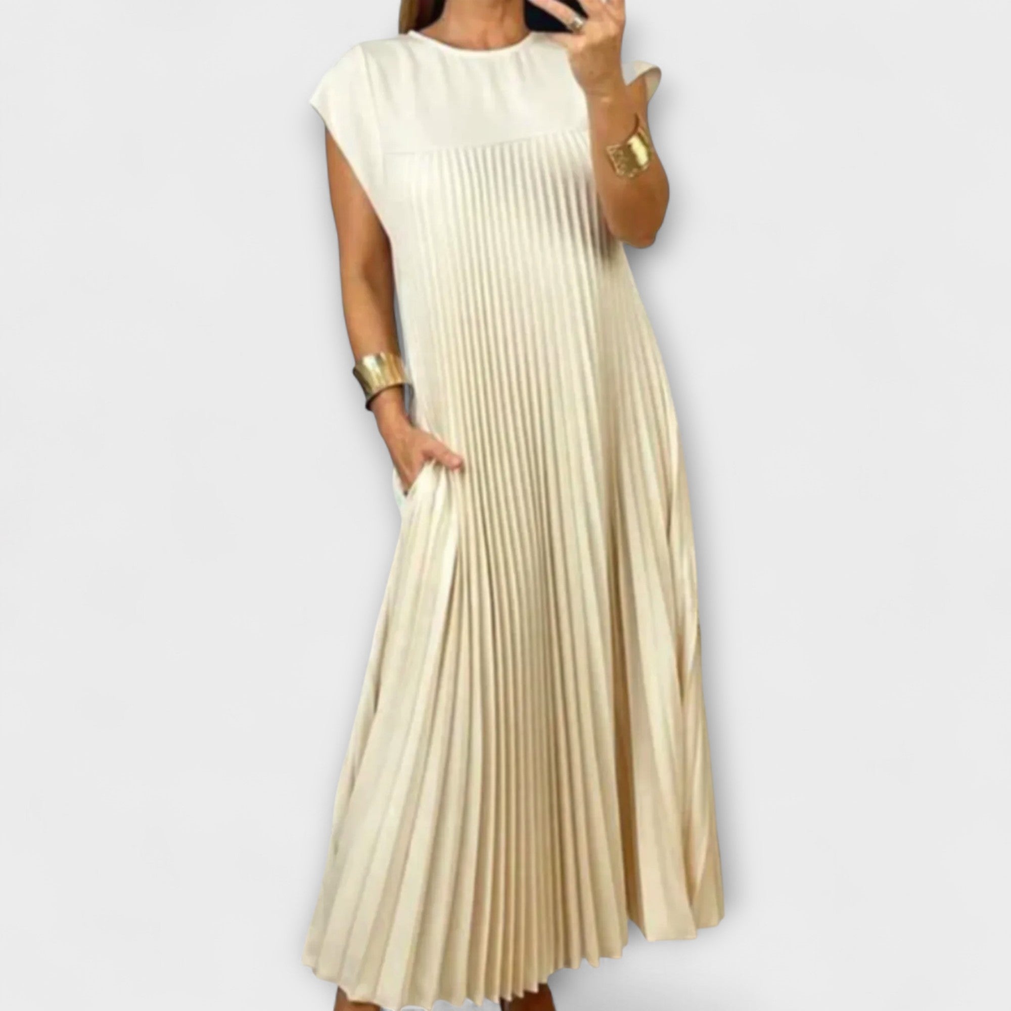 Zairelle – Vestido Plisado Elegante