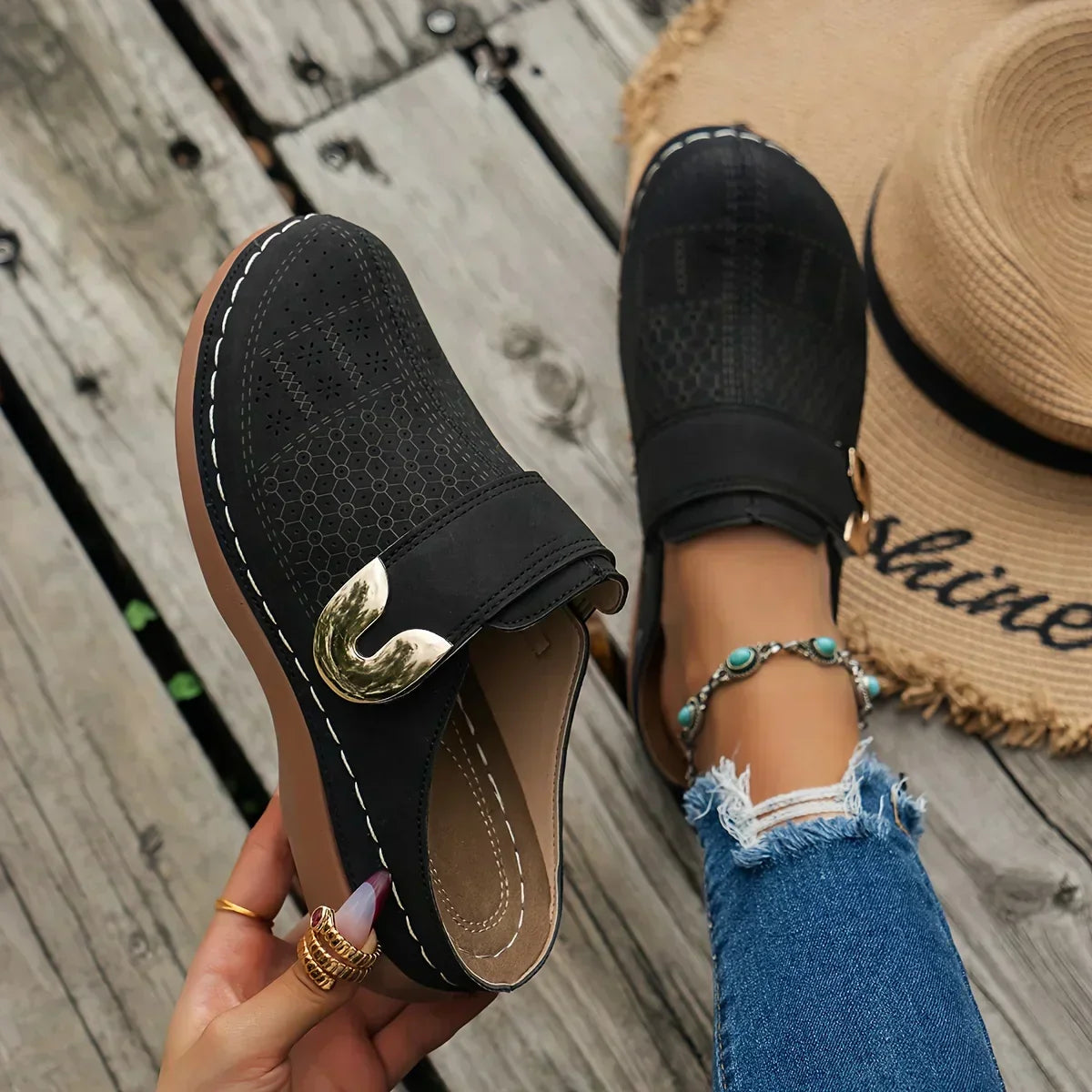 Marel - Sandalias de cuña chic y cómodas