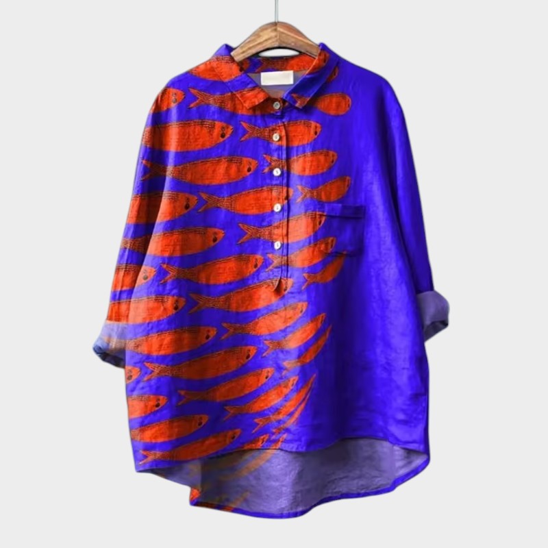 Amelie | Blusa premium con terminaciones de encaje