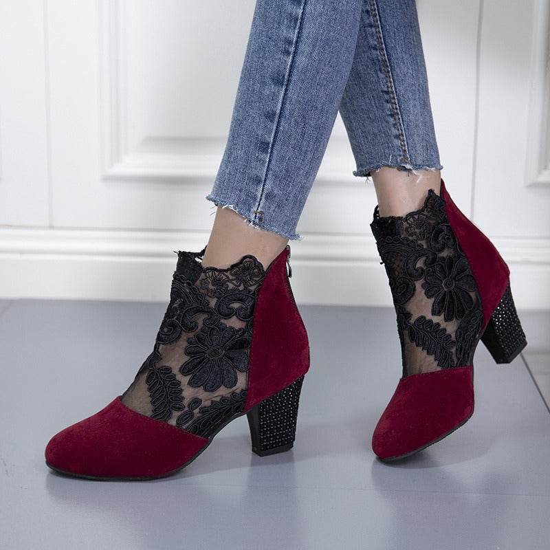 Isabel - Tacones altos de encaje