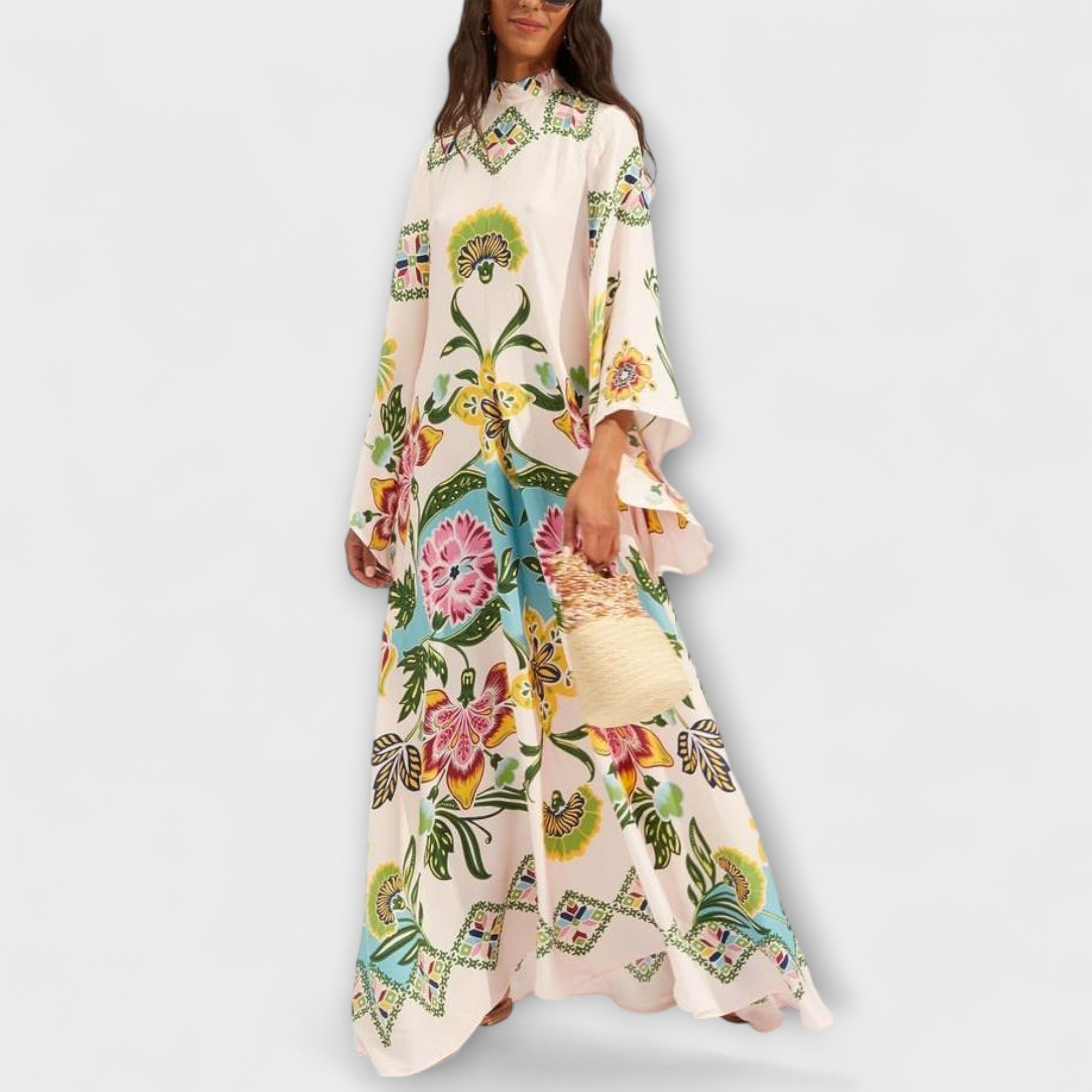 Lisa - Elegantes vestido maxi con estampado floral y diseño holgado