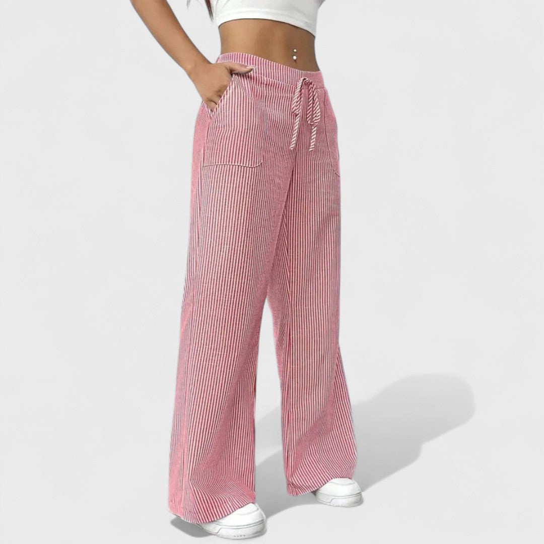 Dominique - Pantalones Anchos Cómodos