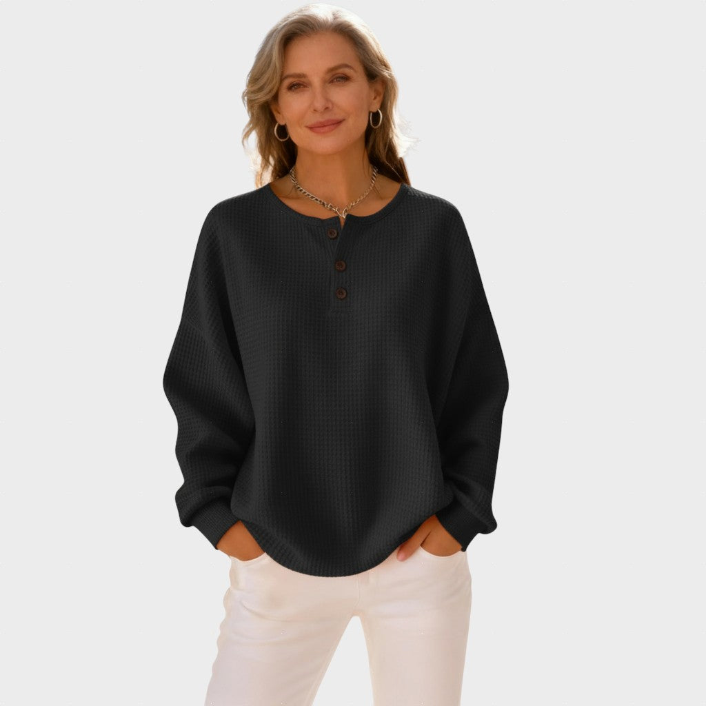 Mia - Sudadera Henley Cómoda