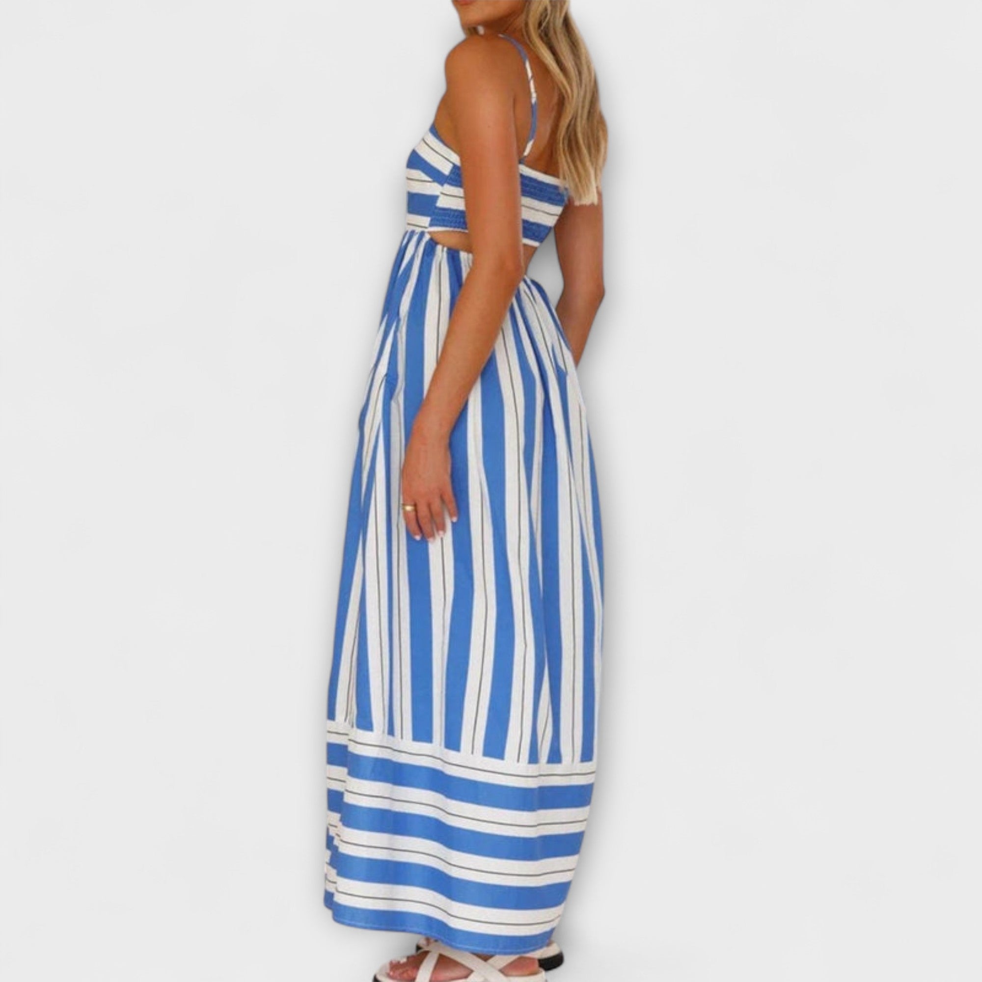 Rosa - Vestido Casual a Rayas