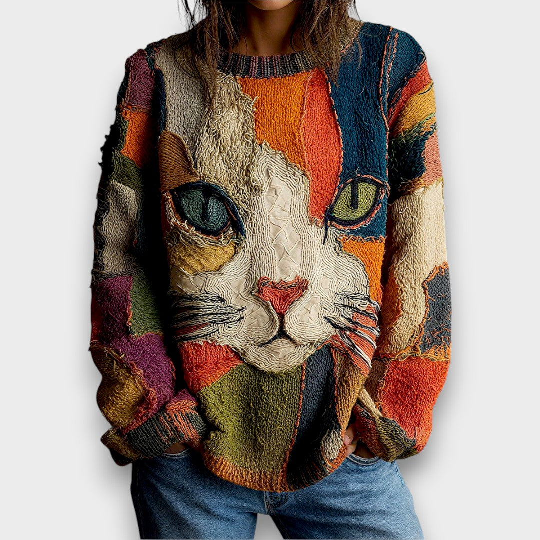 Zaira - Top artístico con gato
